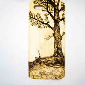 تصویر تخته سرو چوب مدل سوختنگاری بامبو جار کد TaSeSoC1 