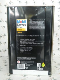 تصویر روغن و مکمل موتور DELVAC 1330 SAE 30 16 کیلوگرم دیزل تک بریک موبیل اورحینال Mobil 