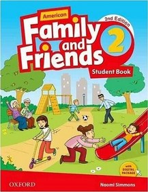 تصویر کتاب زبان کودکان آمریکن فمیلی اند فرندز دو ویرایش دوم American Family and Friends 2 (2nd)+CD(سایز کوچک) 