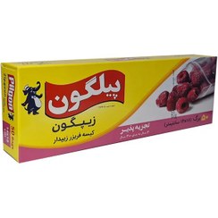 تصویر کیسه فریزر زیپدار پیلگون ۵۰ عددی سایز ۱۴ در ۱۸ 