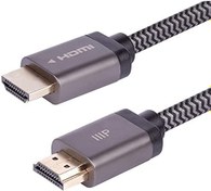 تصویر کابل HDMI 2.1 HDMI 2.1 بافته شده با گواهی 8K گواهی - 182.8 سانتی متر - مشکی | 48 گیگابیت بر ثانیه، سازگار با سونی PS5، سری مایکروسافت ایکس باکس 