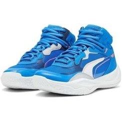 تصویر Puma Playmaker Pro Mid Jr 378330 08 کفش بسکتبال مردانه و زنانه آبی 