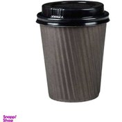 تصویر لیوان یکبار مصرف کاغذی دوجداره ۲۲۰ میلی لیتر بسته ۳۰۰ عددی 