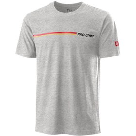 تصویر تی‌شرت مردانه ویلسون | Pro Staff Tech Men’s Tennis T-Shirt Heather Grey 