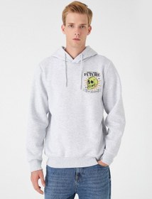 تصویر هودی با طرح اسکلت برند Koton Skull Printed Hoodie