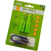 تصویر باطری قلمی شارژی DBK USB 