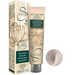 تصویر رنگ مو بدون آمونیاک کد 23-11 رنگ سوپر پلاتینه آپریکات حجم 120 میل سلوم Salome hair color without ammonia, code 23-11, volume 120 ml, super platinum apricot color