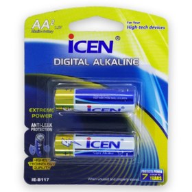 تصویر یک جفت باتری قلم آلکالاین آی سن DIGITAL ALKALINE ICEN 