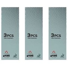 تصویر توپ پینگ پنگ ITTF تایید شده MATCH BALL 9 PIECES 3 جعبه تایی مقرون به صرفه ترین قیمت KBS 