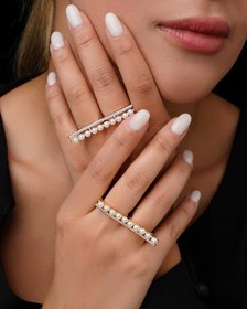 تصویر انگشتر زنانه Linear pearl 