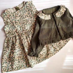 تصویر کت و سارافون مخمل چهار فصل دخترانه - سایز 