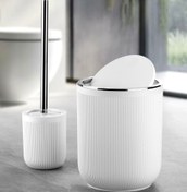 تصویر سطل بادبزنی و برس زیگا کروم 