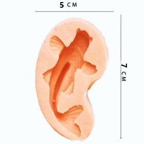 تصویر مولد و قالب سیلیکونی فوندانت بهگز مدل ماهی سه بعدی 