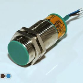 تصویر سنسور القایی تبریز سنسور، PNP-NC-NO، قطر 40، چهارپین، فاصله تشخیص 20mm، کد IS4020-P 