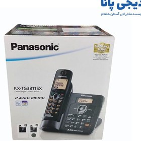 تصویر تلفن بی سیم پاناسونیک مدل KX-TG3811SX Panasonic KX-TG3811SX Single Line 2.4GHz Digital Cordless Telephone