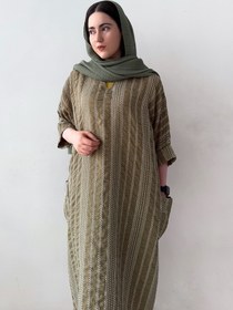 تصویر کفتان دوجیب یقه کوبایی 