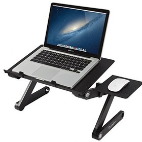 تصویر میز نگه دارنده ی لپ تاپ قابل تنظیم و حمل کردن  تا شوی  ریداییر ( نقره ای ) 