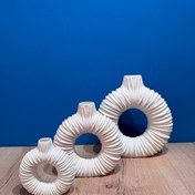 تصویر قالب گلدان دوناتی چروک 