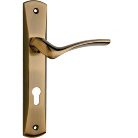 تصویر دستگیره درب یک تکه مشکی 