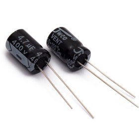 تصویر خازن الکترولیت 4/7UF 400V 