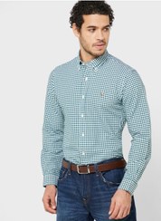 تصویر پیراهن معمولی با یقه دکمه‌دار برند polo ralph lauren Button Down Regular Fit Shirt