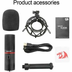 تصویر میکروفون مخصوص استریم ردراگون مدل Redragon GM300 Gaming Stream Microphone