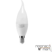 تصویر لامپ ال ای دی ۶ وات اشکی مات پارس شعاع توس مدل E14 