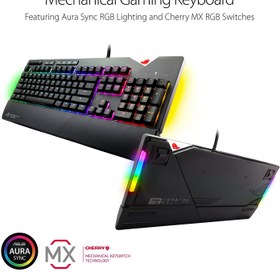 تصویر کیبورد گیمینگ ایسوس مدل ROG Strix Flare ROG Strix Flare RGB Mechanical Gaming Keyboard