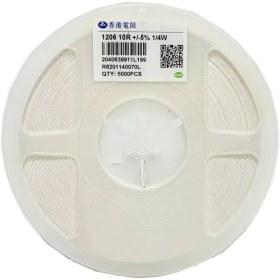 تصویر RESISTOR 10OHMS 1206 5% SMD 