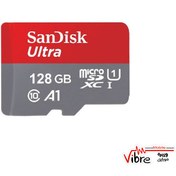 تصویر کارت حافظه microSDXC سن دیسک مدل Ultra A1 کلاس 10 استاندارد UHS-I سرعت 120MBps ظرفیت 128 گیگابایت ا SanDisk microSDXC Ultra A1 UHS-I 120MBps 128Gb SanDisk microSDXC Ultra A1 UHS-I 120MBps 128Gb