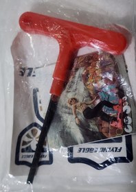 تصویر آچار آلن اسکیتی ۴ میل فلائینگ ایگل - بسته ۱۰ عددی / زرد یک طرفه 