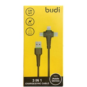 تصویر کابل شارژ لایتنینگ Budi DC150L 412B 