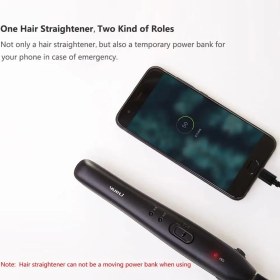 تصویر اتو مو شیائومی مدل Xiaomi Yueli Wireless Mini Hair Straightener HS-523 Xiaomi Yueli Wireless Mini Hair Straightener HS-523