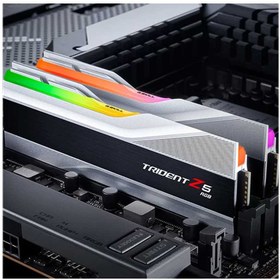 تصویر رم جی اسکیل مدل TRIDENT Z5 RGB DDR5 WH 32GB DUAL 6400MHz CL32 G.Skill TRIDENT Z5 RGB DDR5 WH 32GB DUAL 6400MHz CL32 Desktop RAM