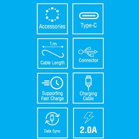 تصویر کابل تبدیل USB به USB-C بیاند مدل BA-506 Beyond