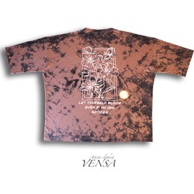 تصویر تیشرت تای دای با چاپ شکوفه Tiedye shirt