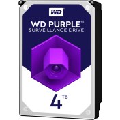 تصویر حافظه اچ دی دی اینترنال وسترن دیجیتال مدل بنفش ظرفیت 4 ترابایت Western Digital Purple 4TB Internal HDD