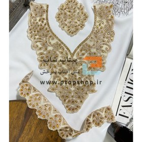 تصویر ست پنل ارگانزای پر نگین 