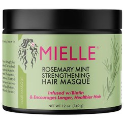 تصویر ماسک مو ضد ریزش و تقویت کننده رزماری و نعناع میله ارگانیک Mielle Organics Rosemary Mint Strengthening Hair Masque 