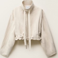 تصویر جاکت کراپ مخلوط کوتون - مانگو - MANGO - اورجینال- 924428855 