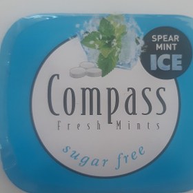 تصویر خوشبو کننده دهان Compass با طعم نعناع و یخ COMPASS FRESH MINT SPEARMINT ICE