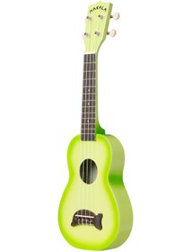 تصویر Kala Makala Dolphin Soprano Ukulele Green Apple Burst 