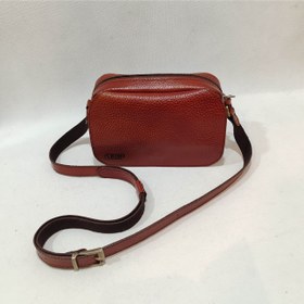 تصویر کیف رودوشی کوچک‌ عسلی چرمی مدل C175 Leather bag