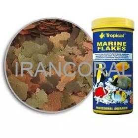 تصویر غذای پولکی ماهیان آب شور tropical marine flakes