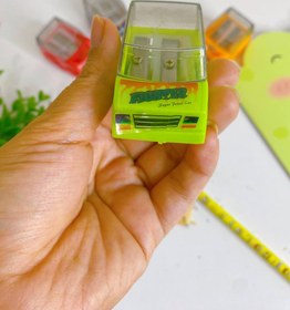 تصویر مداد تراش ماشین - سبز 