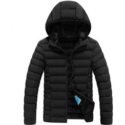 تصویر کاپشن مردانه شمعی اسپرت طرح پر سایز L 