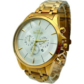 تصویر ساعت مچی مردانه سوئیس لند کد 555 تقویم دار SWISLAND men's watch; code 555