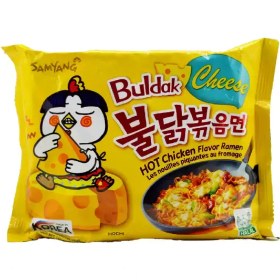 تصویر نودل پاکتی سامیانگ مدل پنیری 135 گرمی – بسته 5 عددی Samyang Korean Cheese Hot Chicken Flavor Ramen Noodle 135 gr