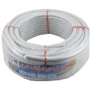 تصویر شیلنگ ( شلنگ ) گاز سایز 3/8 ( دهانه خروجی 9 میلی متر ) رویه سفید داخل آبی شرق 