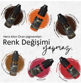 تصویر رنگ ابرو آرایش دائمی و یکبار مصرف میکروبلادینگ 2ML Hera Altın Oran 